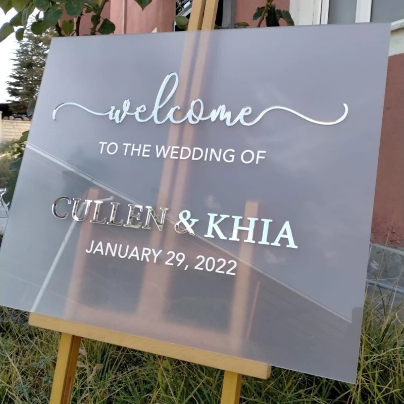 

Wedding Sign Stickers Decorative Board Wedding Wall Sticker Personalise Name and Date Vinyl Decal Stickers Wedding Decor