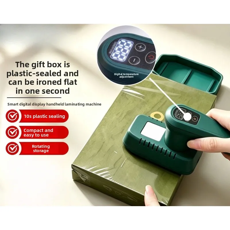 Mini handheld film ironing machine, plastic sealing, heat shrinkable film packaging machine, cosmetic plastic sealing machine,