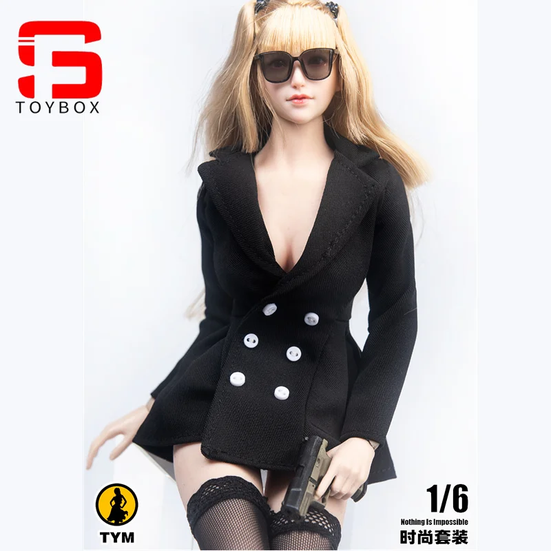 TYM143 1/6 女性のセクシーなスーツスカートストッキングクリスタル靴セットモデルフィット 12 ''TBL PH JO 兵士ビッグバストアクションフィギュアボディ人形