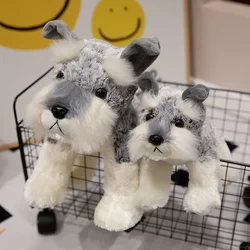 Hot Cute Schnauzer Dog Plush Toys Triver Stuffed Animals Doll Puppy Kids Children Adults Boys Birthday Gifts Home Decor Crafts