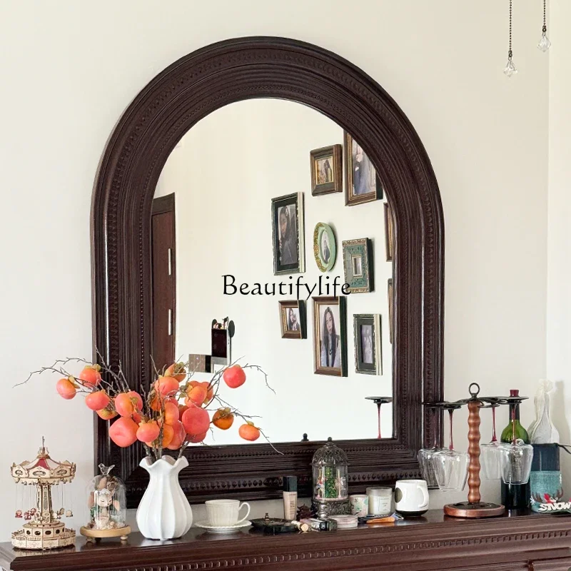 

ld14 American makeup mirror wall-mounted entry living room entrance fireplace decorative mirror retro