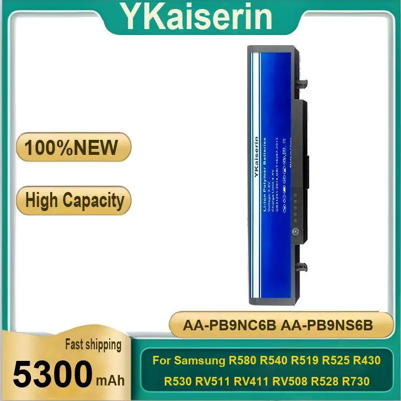 

Laptop Battery AA-PB9NC6B AA-PB9NS6B 5300Mah For Samsung R580 R540 R519 R525 R430 R530 RV511 RV411 RV508 R528 R730 RC530 RV515