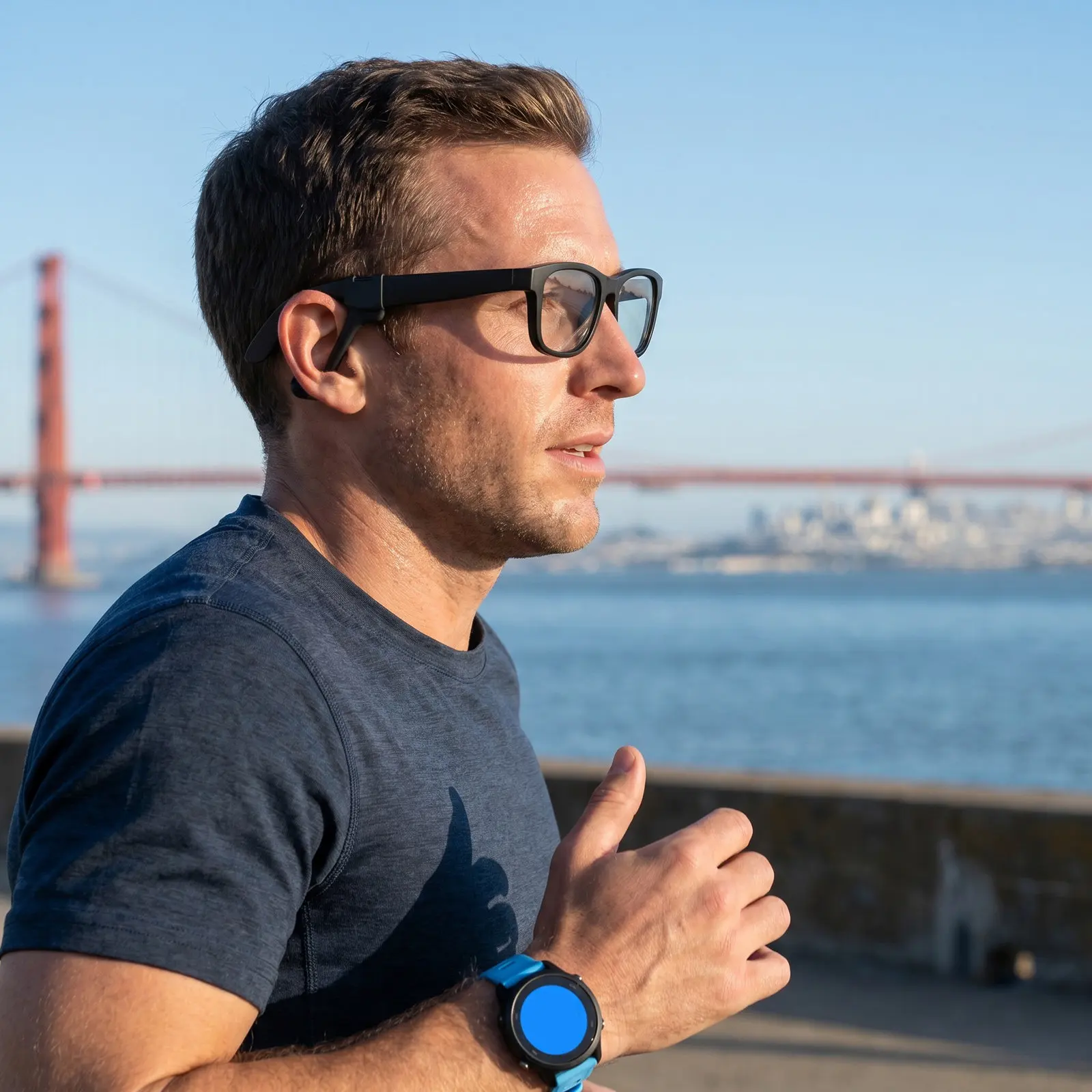 1Pair Smart Glasses Sound Guide Tube Plastic Anti-Slip Sound Outlet Tube Detachable Audio Booster for Fitness Running Cycling