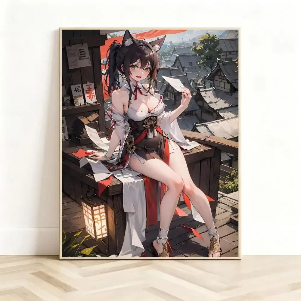 Exciting Game H-Honkai Star Rail Tingyun Poster Classic Self-Adhesive PP Wall Sticker for Living Room Bar Decor Gift
