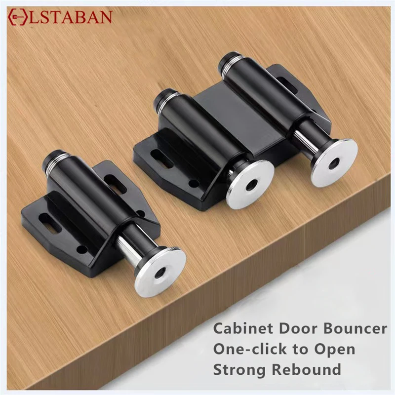 LSTABAN Magnetic Catch Door Closers Push To Open Magnet Cabinet Door Catch for Wardrobe Cupboard Kitchen Furniture Hardware Knob