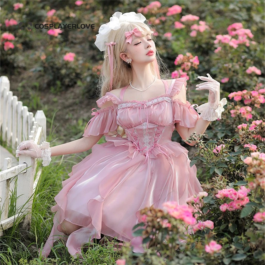 

Lolita Star River Wish Corset Fish Bone waist slimming dress Fairy Jellyfish JSK dress Cosplay Costume Halloween Outfit