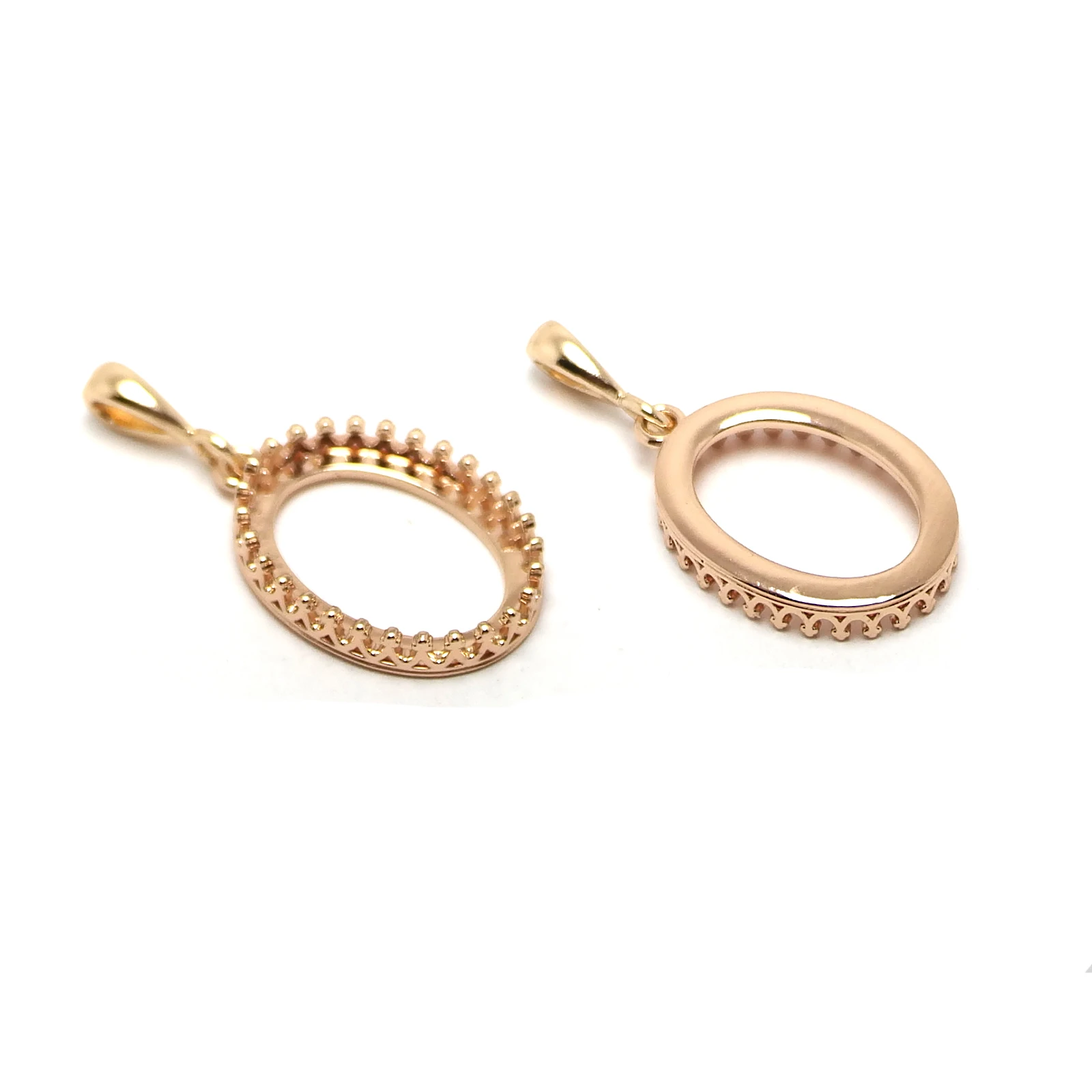 2pcs Crown Drop Necklace Charms,Gold Color Plated Brass Pendant,Can be Inlaid Holder Pendant,Vintage Pendant Accessories