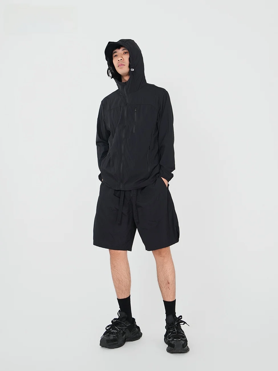 

VE2 Summer Outdoor Casual Sports Set Men's Women's Lightweight Foldable Cool Sensation Sun Protection Clothing Quick Dry Sun ...