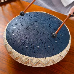 12 Inch 15 Notes Steel Tongue Drum Handpan D Major Music Drums Yoga Meditation Professional Hand Pan Drum Percussion Instruments