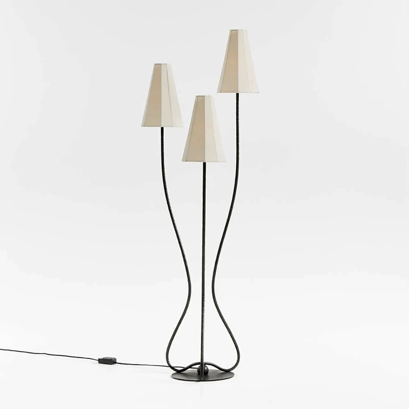 Retro floor lamp, living room bedroom bedside lamp, simple lamp study decoration