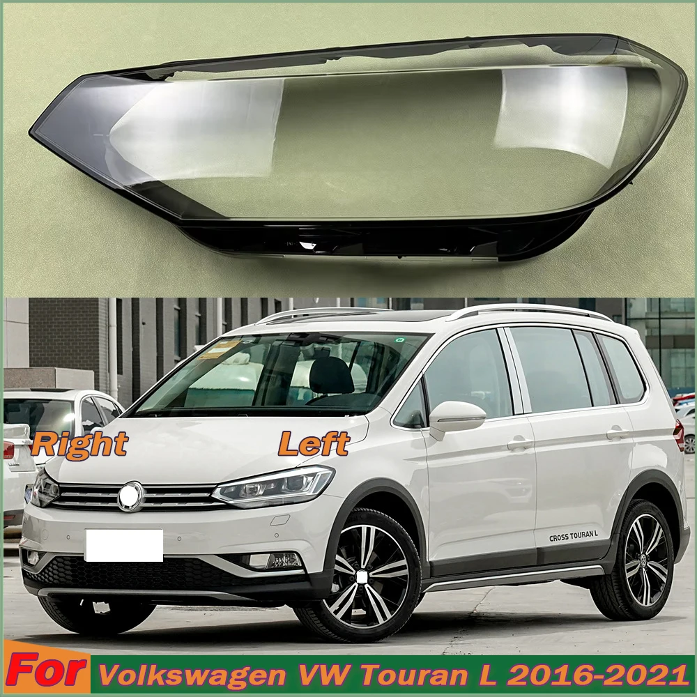 

Headlight Cover For Volkswagen VW Touran L 2016-2021 High Transparent Lampshade Headlamp Shell Plexiglass Replace Original Lens