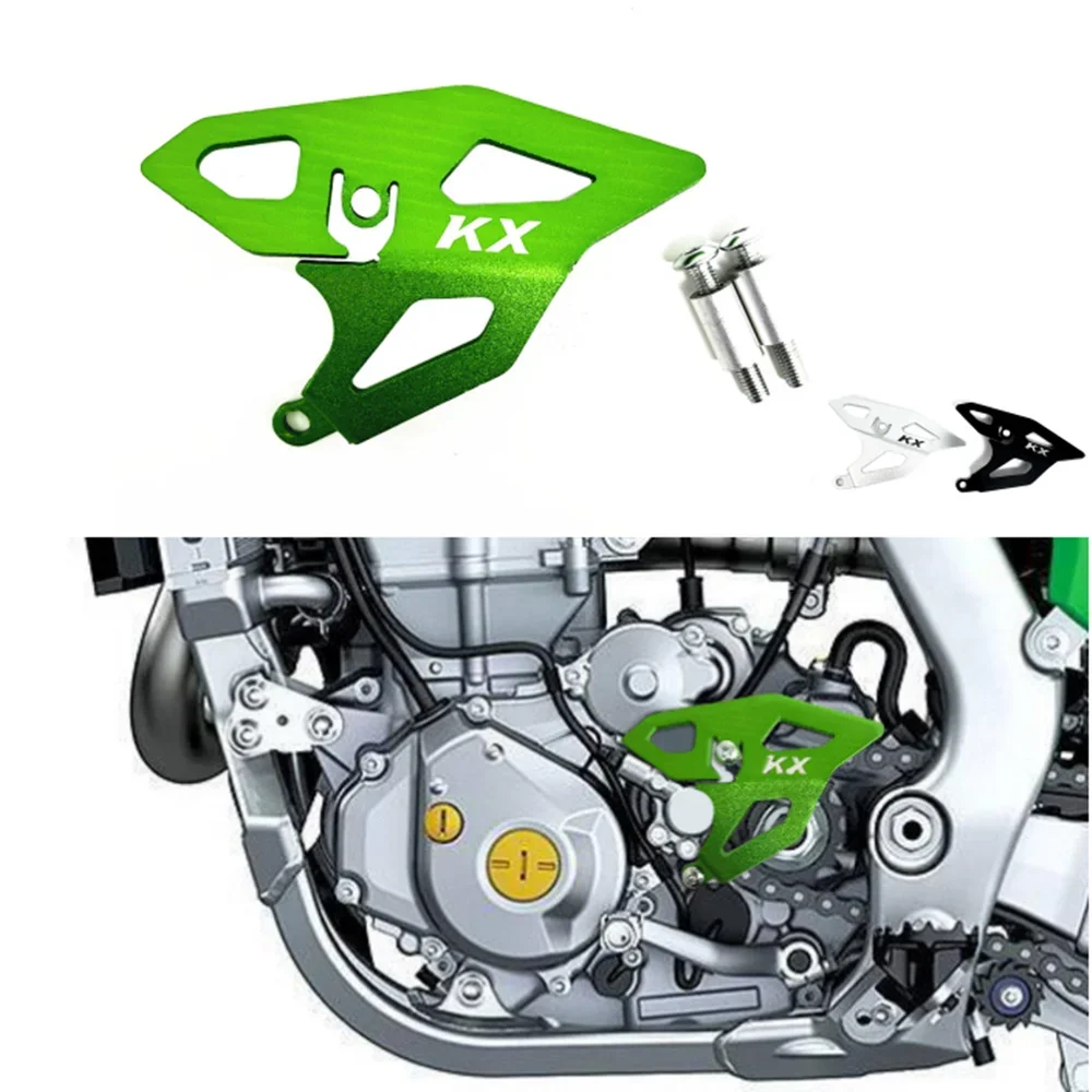 Do KAWASAKI KX250 KX250X KX450 KX450X KX 250 250X 450 450X 2022 Osłona przedniej zębatki Osłona łańcucha Części ochronne Akcesoria