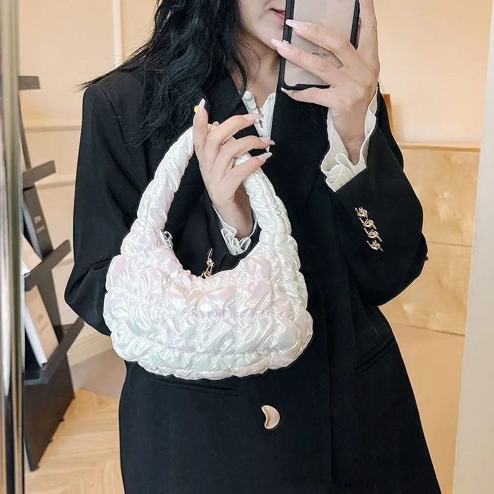 Bubble Bag Pleated Cloud Bag Mini Pleated Handbag Large Capacity Solid Color Tote Bag Popularna kobieca torebka na zakupy dla dziewczynek