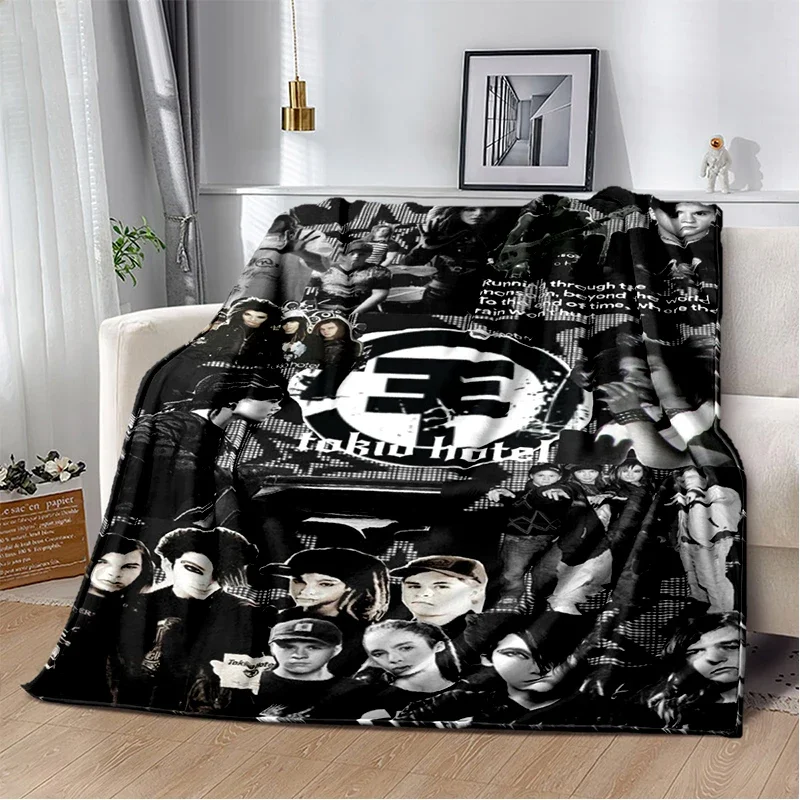 New Style Bill Tom Kaulitz Tokio Hotel Rock Band Blanket,Soft Throw Blanket for Home Bedroom Bed Sofa Cover Kids Gift Cover