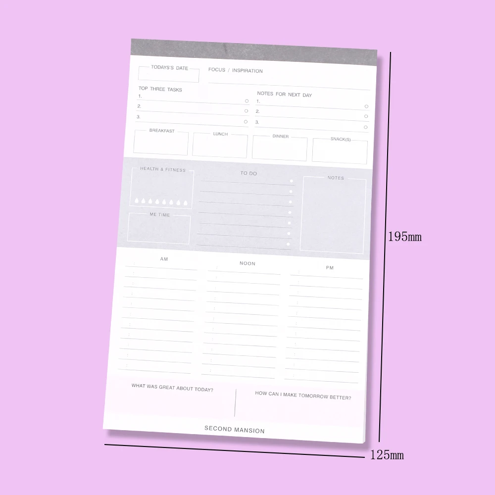 Time Table Management Planners, Diariamente, Semanalmente Mês, Memo Pad, To Do List Check, Notebook Note, Agenda Notepad, Papelaria, Plano de