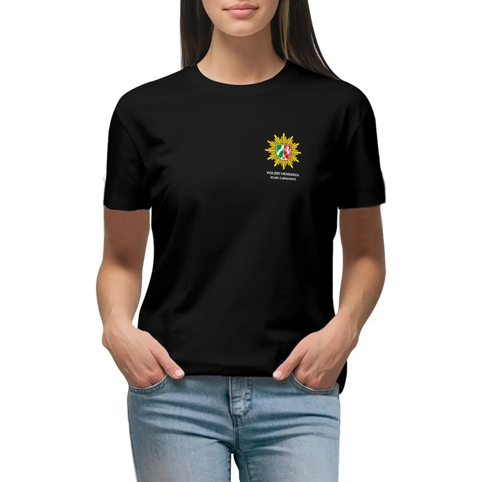 

POLIZEI HENGASCH T-Shirt cute tops korean fashion customs tshirts woman