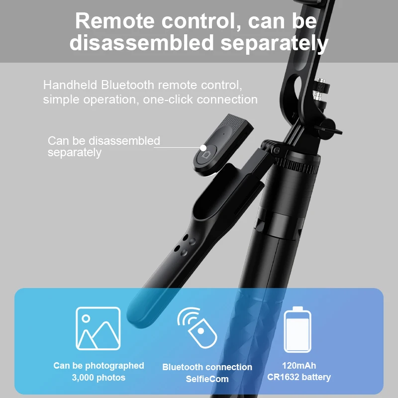 Portable Wireless K28 Selfie Stick Tripod Stand Foldable Extendable With Remote Bluetooth For Smartphones TIKTOK Shooting Live