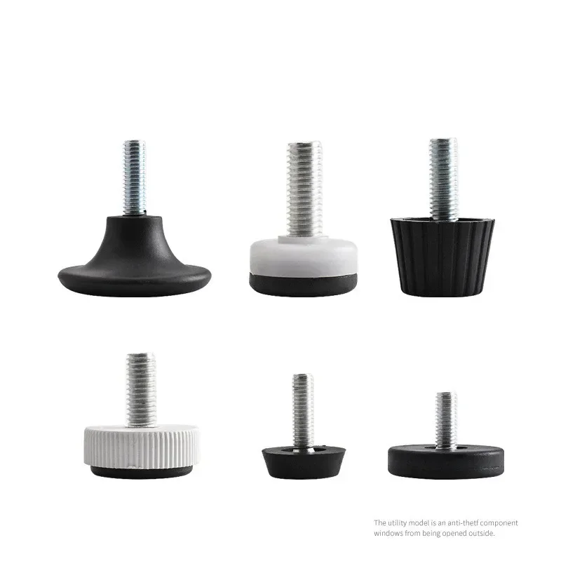 8pcs Furniture Adjustable Bolt Chair Feet Furniture Mat Screw-in Base Sofa Bed Cabinet Table Floor Anti-skid Protector M8 M6