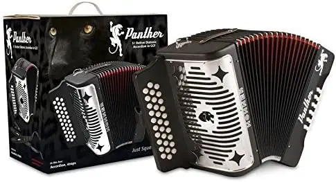 3-Row Diatonic Accordion - Black