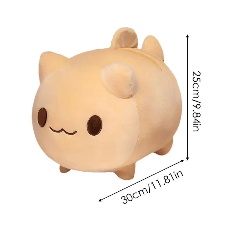 Dierlijke kussens Cartoon pluche sierkussen Knuffelen Kitten Pop Creatieve tafeldecoratie voor slaapkamer woonkamer werk