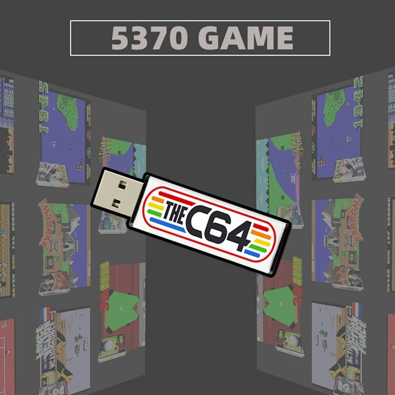 5370 ألعاب USB عصا ل C64 البسيطة الرجعية لعبة وحدة التحكم محرك USB التوصيل والتشغيل استبدال أجزاء الملحقات 1 قطعة