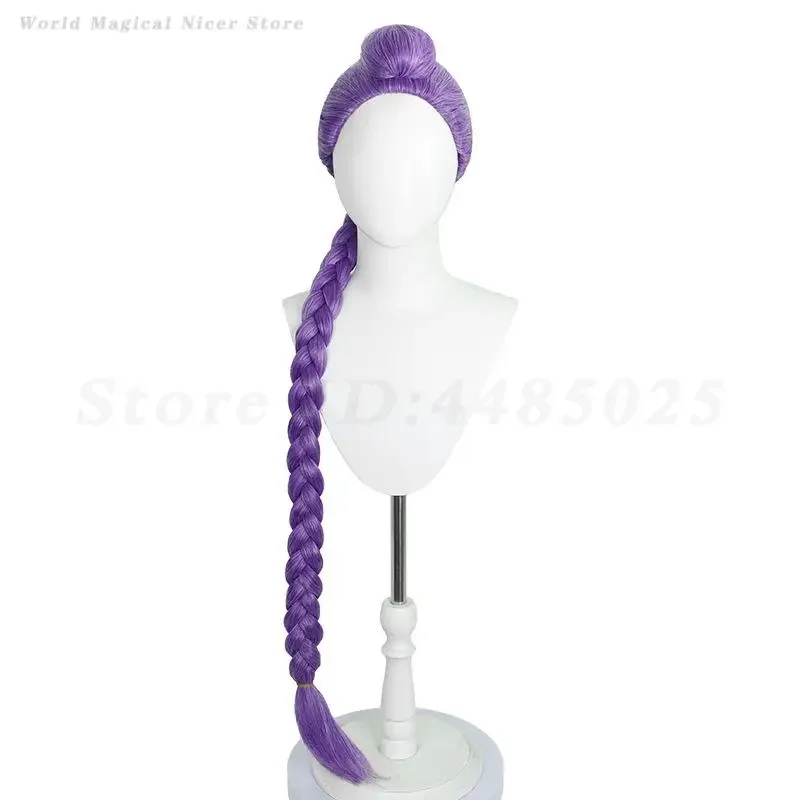 Demon Hunters Rollenspiel-Perücken, Anime-Show, Rumi Zoey, hitzebeständiges Kunsthaar, Cosplay-Perücke, Halloween, für Jungen und Mädchen, Kopfbedeckung