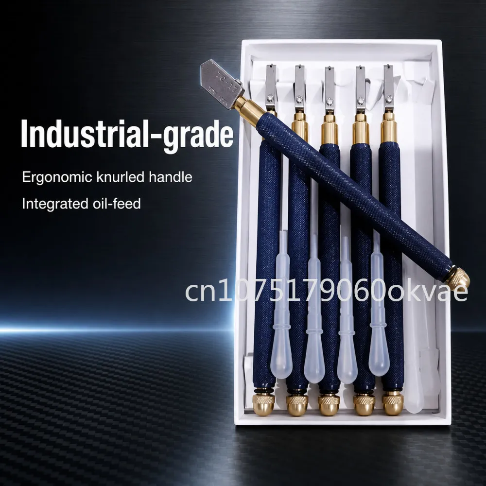 TC-17 TC-10 Glass Cutter Tool Professional Carbide Wheel Oil-Fed Glass Cutting Pen for Ceramic Tile Mirror Precision Crafting