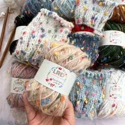 50g/roll Soft Mohair Yarn Wool Multi-strand Mixed White Cotton Yarn for Crochet Apricot DIY Hook Needle Knitting Velvet Yarn