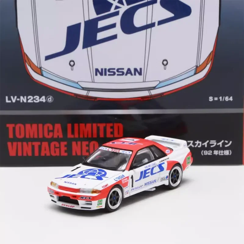 

TAKARA TOMY TOMYTEC Tomica 1/64 TLV-N234d NISSAN SKYLINE GT-R R32 (JECS) Alloy Toy Motor Diecast Metal Model Gifts