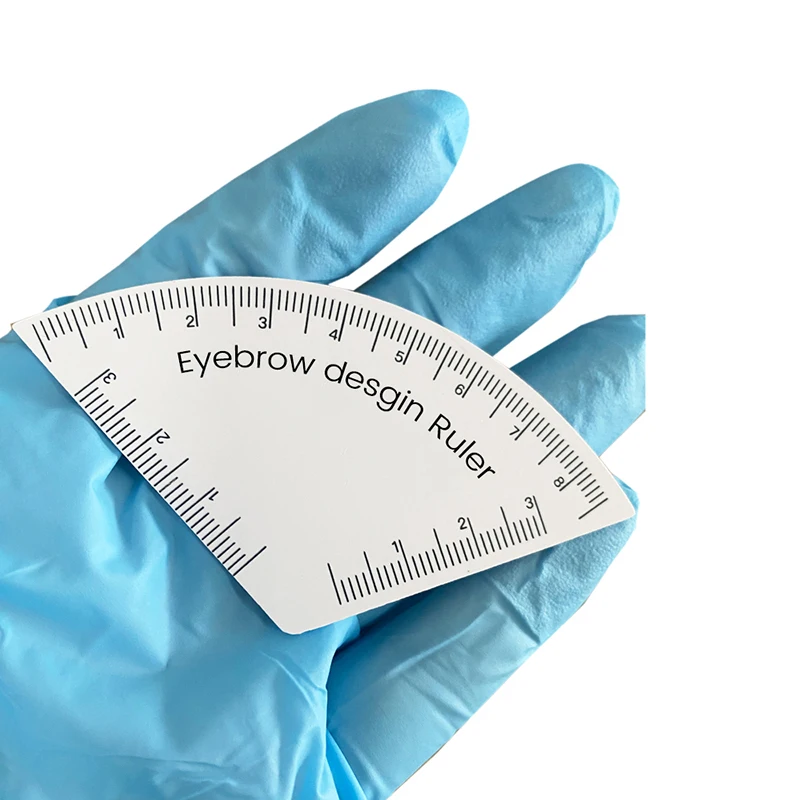 Wenkbrauwliniaal Snelle tekening Wenkbrauwontwerper Liniaal Microblading Mapping Tool Vormgeven Permanente make-up Tekening Gids Liniaalbenodigdheden