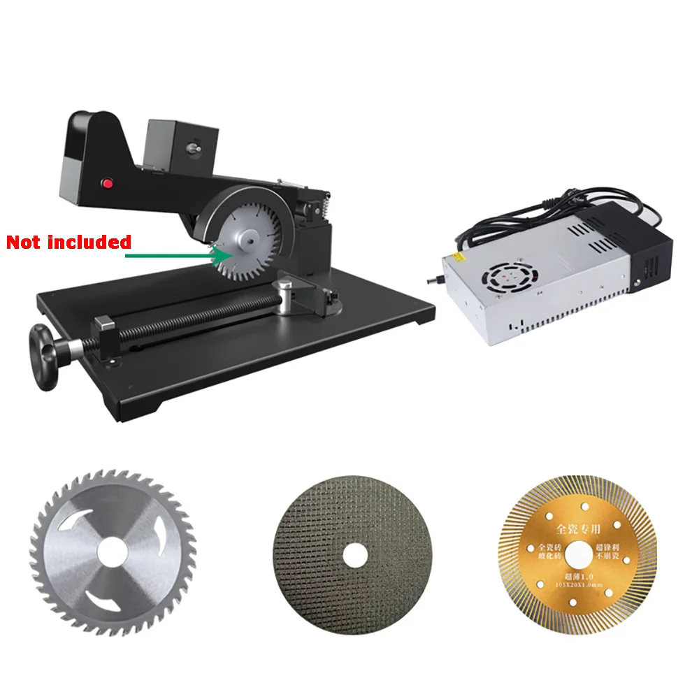 110-220v Multifunctional Push-Pull Sliding Cutting Saw, 500w Stainless Steel, Metal, Woodworking Tile Cutting Machine