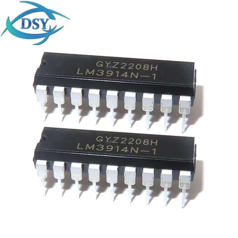 10PCS LM3914N-1 DIP-18 LED Dot/Bar Display DVR Lighting Driver LM3914N LM3914 IC