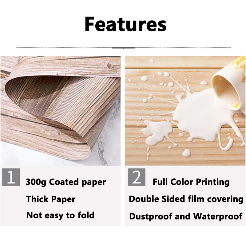 Telones de fondo de fotografía de mármol, papel tapiz de 2 caras de grano de madera, ACCESORIOS FOTOGRÁFICOS, productos impermeables para estudio,