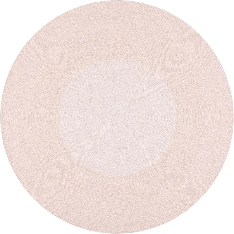 

Cape Cod Collection 6' Round Pink CAP242U Handmade Braided Cotton Area Rug