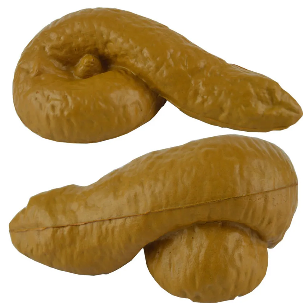 Fake Human Poop Gag Gift Super Realistic Texture Squeezeable Prank Prop for Friends Family Classmates Funny