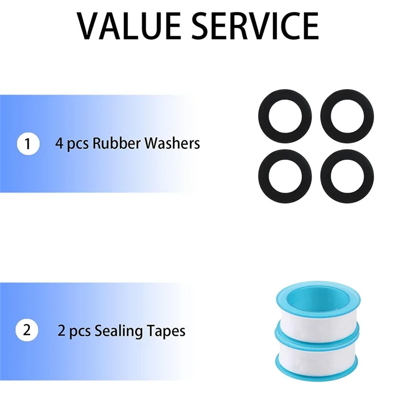 【TODAY-OnLY!】طقم إصلاح خرطوم الحديقة مكون من قطعتين - أطراف خرطوم للذكور والإناث، يناسب أنابيب 3/4 بوصة و5/8 بوصة #5