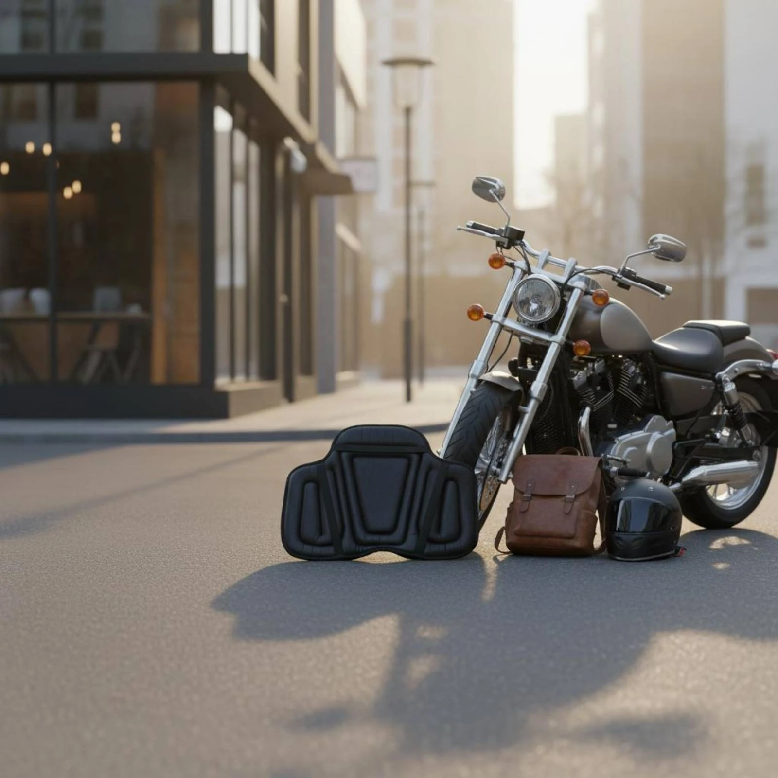Touring Motorcycle Seat Pad Comfort Motorcycle Seat Cushion Transport Accessory Pressure Relief Anti-Slip for Motorcyclists