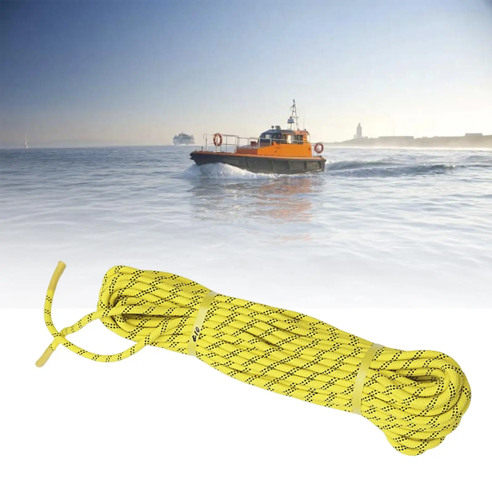 Floating Rope Buoyant Line 98ft Life Saving Rope for Boating