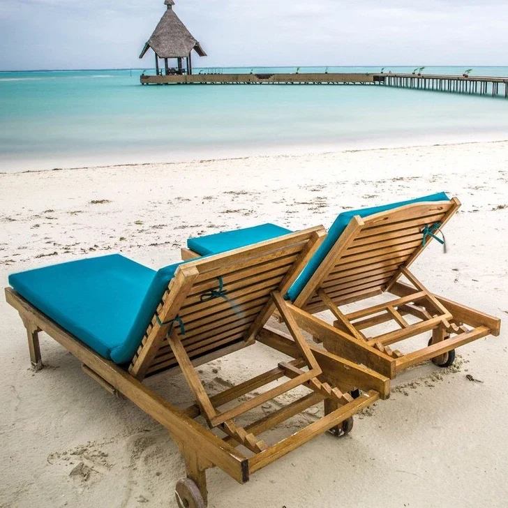 Wooden Resort Leisure Hotel Garden Swimming Pool Chair Patio Sun Lounger Sun Bed Beach Lounge Outdoor Chair