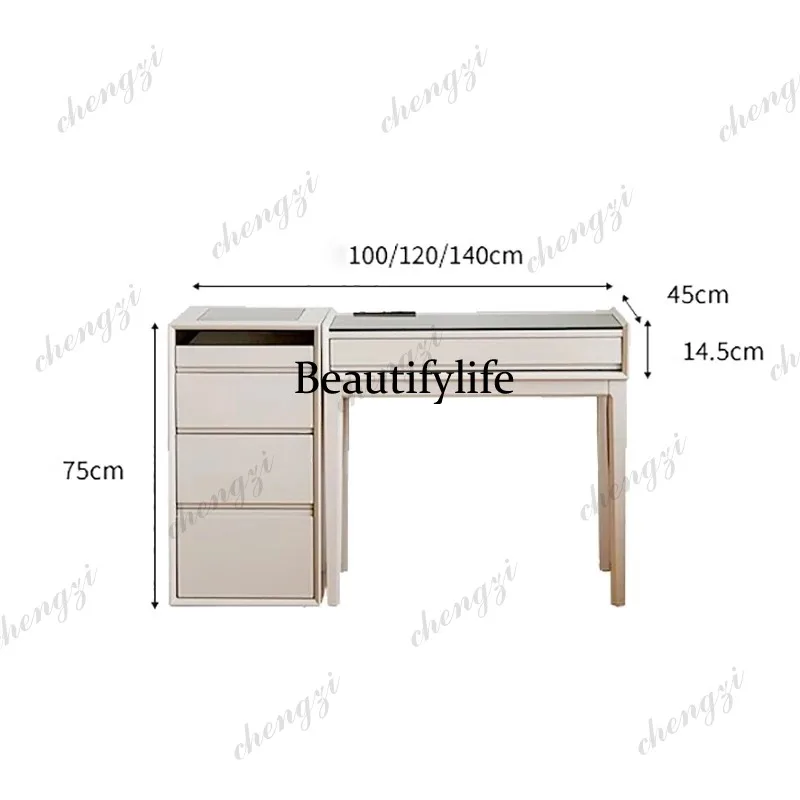 Minimalist Vanity Table  Aesthetic Classic Trendy Vanity Table Beauty Premium Meuble Chambre Bedroom Furniture