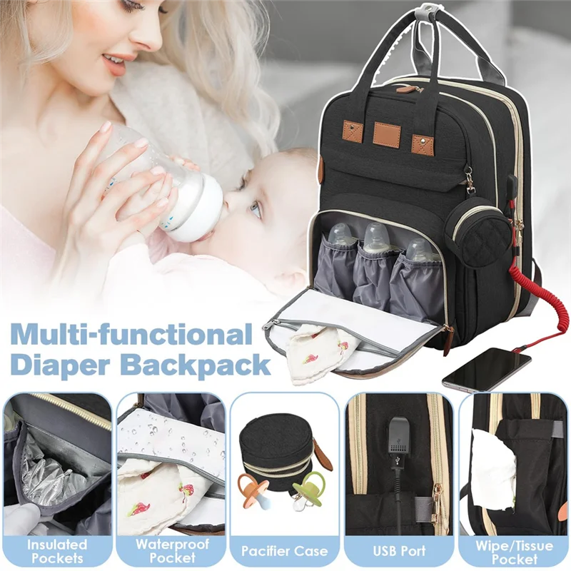 【OFF-SHELF】حقيبة ظهر قابلة للطي للأطفال متعددة الوظائف وقابلة للطي مع تغيير #6