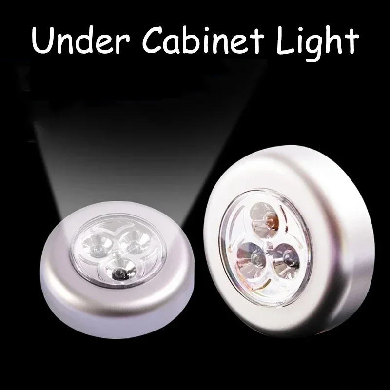 1/Pcs Bedroom Wardrobe Lighting Touch Control Night Light Wireless LED Cabinet Lights Battery Powered Closet Light