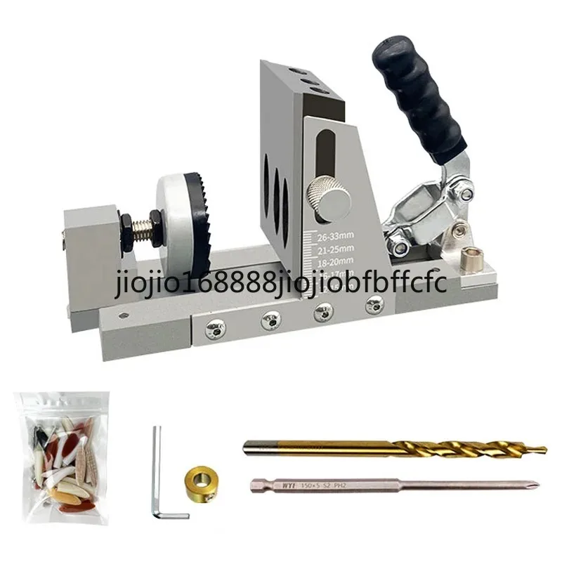 Suitable for Pocket Hole Jig Kit Woodworking Oblique Hole Locator Drill Bits 15 Degree Angle Drill Guide Set Hole Puncher