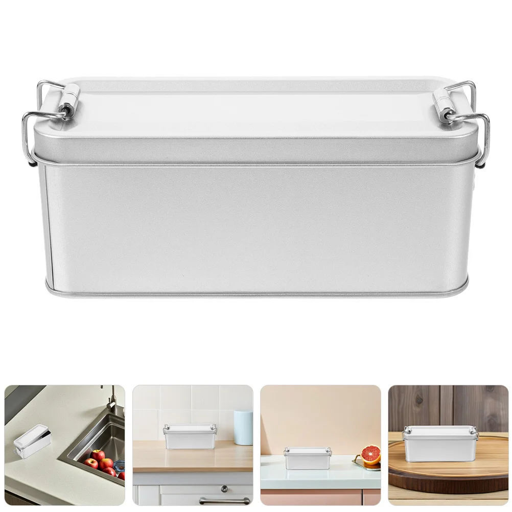 

2pcs Rectangular Tinplate Box Sturdy Metal Cookie Jar For Cranberry Cookies Candy Storage Biscuit Tin Cake Tins With Lids