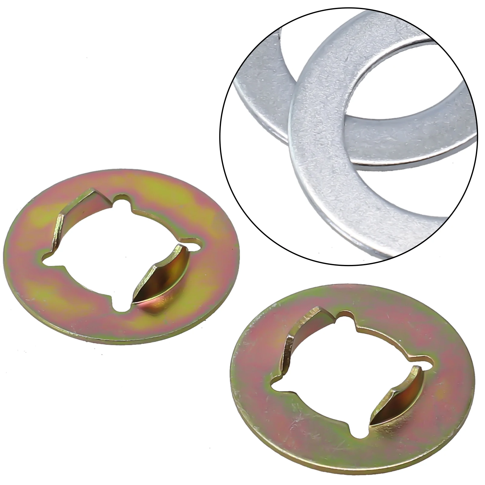 2 Pack Front Wheel Retainer Washers For For Troy and Complete with Cotter Pins and Heat Treated Thrust Washers