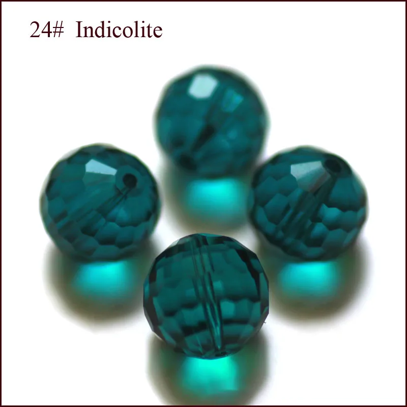 Aaa 96 Facetten Cut Bal Blauwe Kleur 8Mm Facet Crystal Glass Losse Spacer Ronde Kralen 200 Stks/partij Voor Sieraden maken Diy