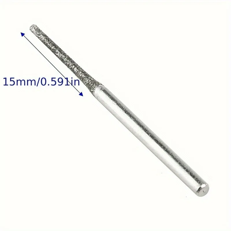 1.2mm DiamondDrill Bits for Jewelry | 30 or 100 Pcs Gemstone Engraving Tools | Diamond-Tipped HolePunch for StoneGlass & Metal