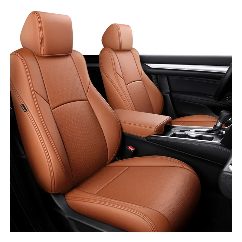 Custom Made for Car Seat Covers for 5 Seats Luxury High Quality Nappa Leather Original Custom Fit for  Civic CR V Accord HRV