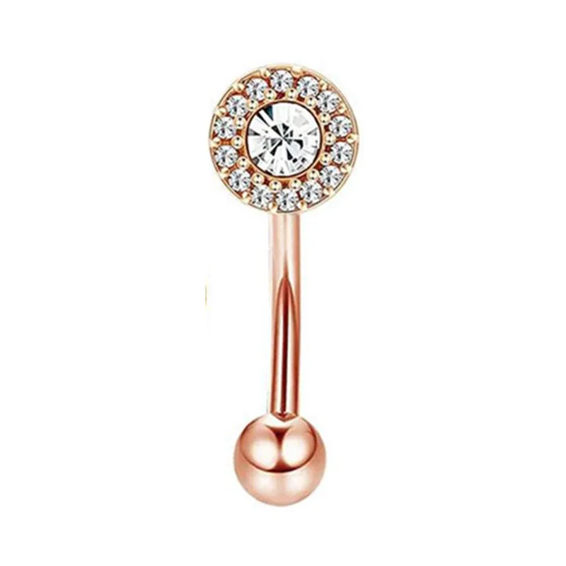 Curved Barbell Eyebrow Piercing Earring, Tragus Stud
