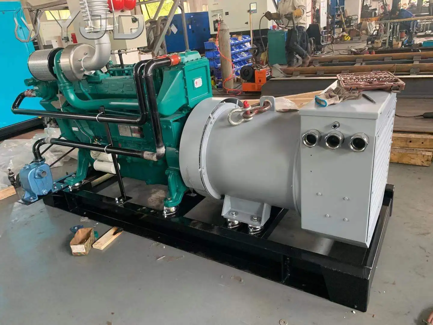 DYJD Open Type 3 Phase 50kw 150kw 250kw 350kva 400k Weichai Marine diesel Generator Price List for Boats